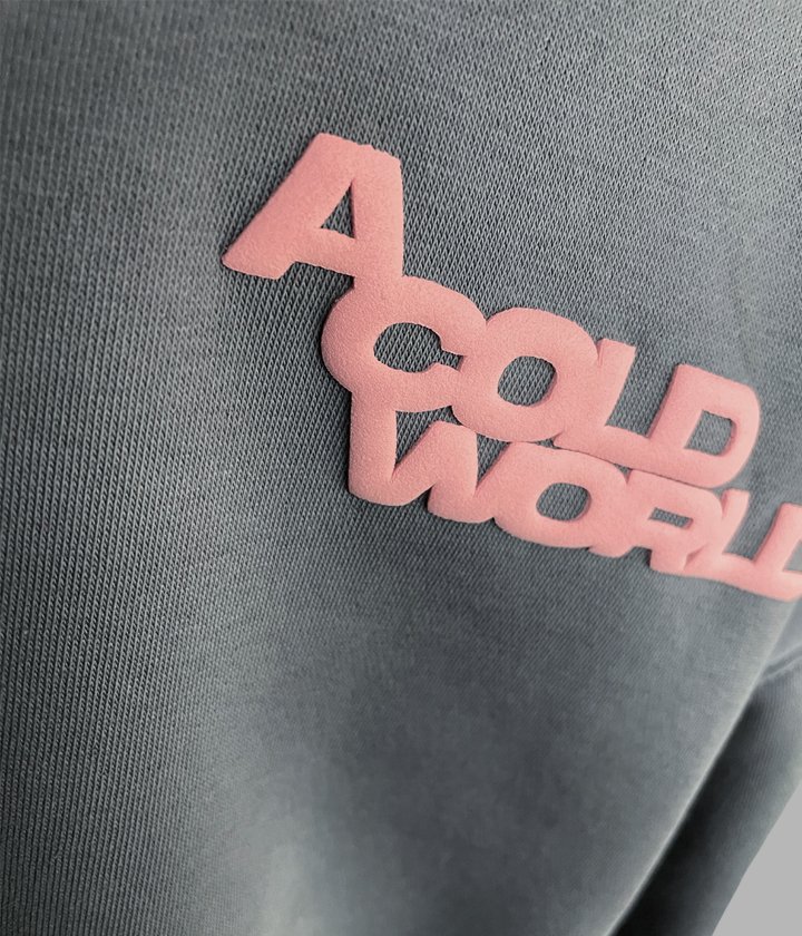 A COLD WORLD OVERSIZED HOODIE-GREY