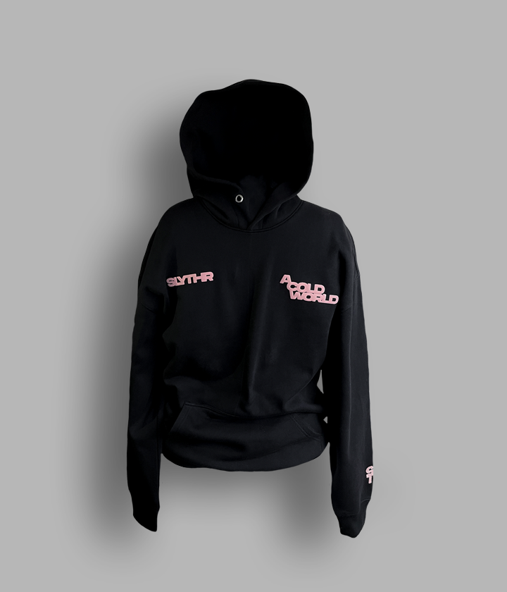 A COLD WORLD OVERSIZED HOODIE-BLK